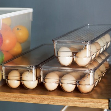 食品級帶蓋雞蛋收納盒廚房冰箱食物保鮮盒雞蛋格蛋托長方形雞蛋盒