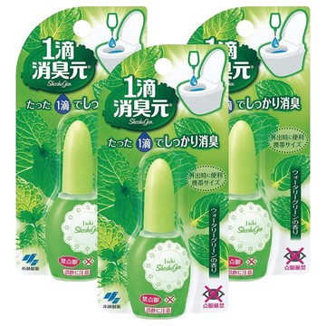 KOBAYASHI 小林製藥 消臭元 馬桶浴廁一滴芳香消臭劑 薄荷  20ml  3瓶