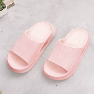 TAY SONG 太松 寬版條紋室外拖鞋 35~36  255mm  粉色