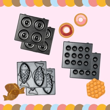 ikiiki伊崎 熱壓吐司機專用烤盤組 - 鯛魚燒