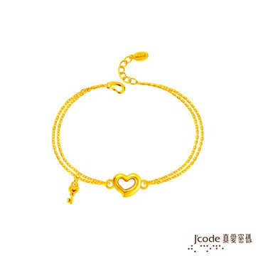 Jcode真愛密碼金飾 開心順心硬金手鍊