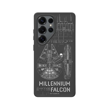 Galaxy S25 Ultra SolidSuit 黑 - 迪士尼-星際大戰 Star Wars - 星際大戰 – 千年鷹設計圖 II