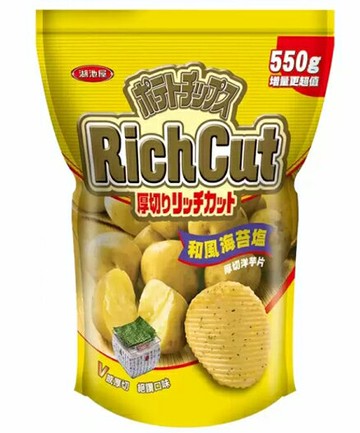 [COSCO代購6] D125733 湖池屋和風海苔鹽厚切洋芋片 550公克