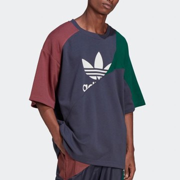 adidas 上衣 男款 短袖上衣 運動 三葉草 國際碼 BLD CB TEE 藍紅綠 HC4497