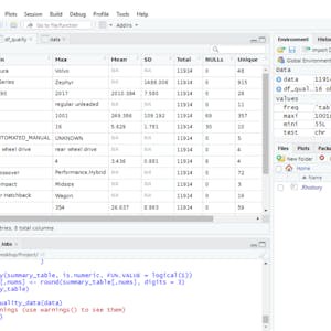 Using Descriptive Statistics to Analyze Data in R