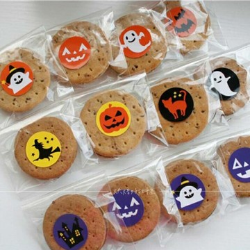 【嚴選&現貨】萬聖節貼紙 萬聖節封口貼紙 萬聖節圓形貼紙 Halloween 烘焙工具 餅乾貼紙 餅乾袋 烘焙包裝DIY