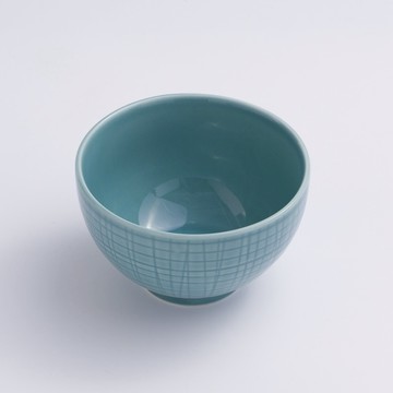 WAGA 湖水綠格 11.5cm 陶瓷深碗｜單品