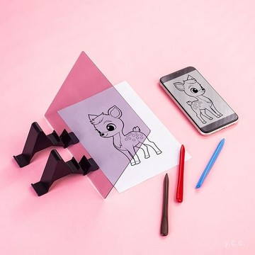 ✨桃園有貨✨【新品】平闆繪畵描圖投影畵畵臨摹畵闆手抄報動漫綫稿拷貝架 9MRD