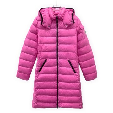 (M) moncler質感羽絨moka系列 連帽拉鏈粉色外套