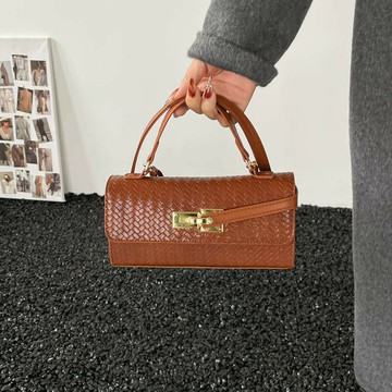 高級感編織2025冬季新款時尚洋氣百搭質感簡約休閑手提單肩斜挎包