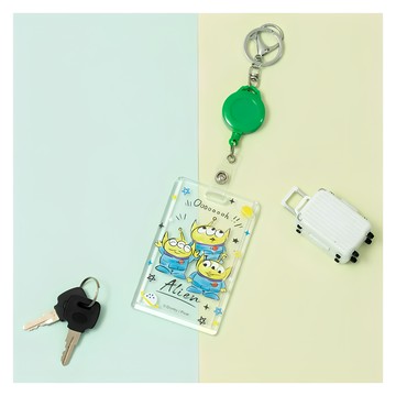 TOY STORY 玩具總動員 質感壓克力票卡 10.5 x 6.5cm  三眼怪綠  1個