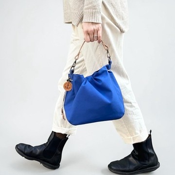 BALON mini 藍色 x 米色 CORDURA 撥水尼龍材質包款