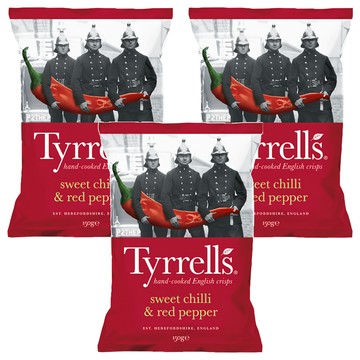 Tyrrells 泰勒思 洋芋片 紅甜椒口味  150g  3包