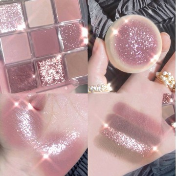 九宮格眼影 3C新品 橘棕盤眼影 芋泥盤SOME DEF 黃油盤 9色珠光啞光 彩妝眼影