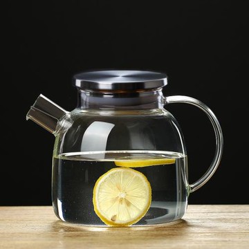 耐熱玻璃水壺茶壺涼水壺高硼硅耐高溫防爆大容量家用待客果茶壺