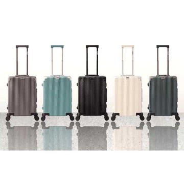 28吋行李箱防盜鋁框外掛勾PC+ABS雙海關鎖360度靜音飛機輪鋁防撞角