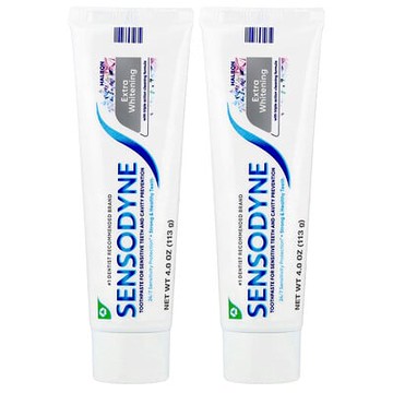 Sensodyne, 含氟加倍美化牙膏，雙包裝，2 支，每支 4 盎司（ 113 克）
