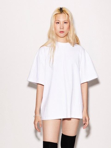 Back Point  Short Sleeve H Bax_White