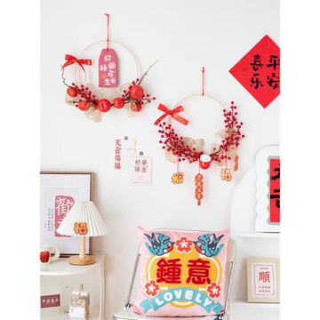 創意仿真花墻面掛件掛飾過年裝飾花生日道具拍照飾品背景布置裝飾