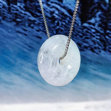 【願‧平安】冰飄烏雞平安扣吊飾 | 天然緬甸翡翠A貨 | 送禮