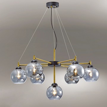 E27煙灰色玻璃吊燈 C16-13-61501