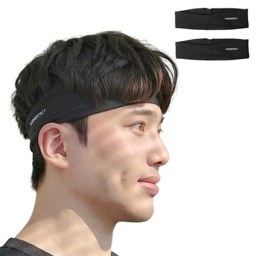 Summertect 機能性運動髮帶  23.5 x 7 x 4.5cm  黑色  2條