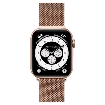 LAUT 萊德 米蘭不銹鋼磁吸錶帶  Apple Watch S10 38/40/41/42mm  玫瑰金  1個
