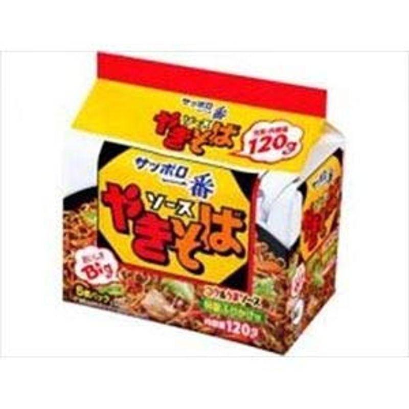 サンヨー食品 サッポロ一番 ソースやきそば 5食×6入