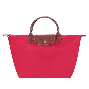 LONGCHAMP Le Pliage 短把摺疊水餃包(中/紅)