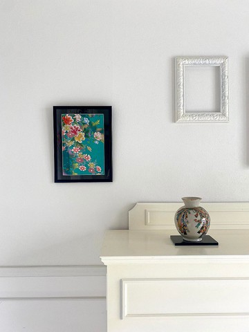 和服藝術 57 : 復古色打掛刺繡裝飾掛畫 現代和風居家布置