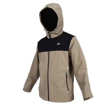 KAPPA 男女平織磨毛外套-防潑水 運動 慢跑 上衣 34235YW-638 軍綠黑