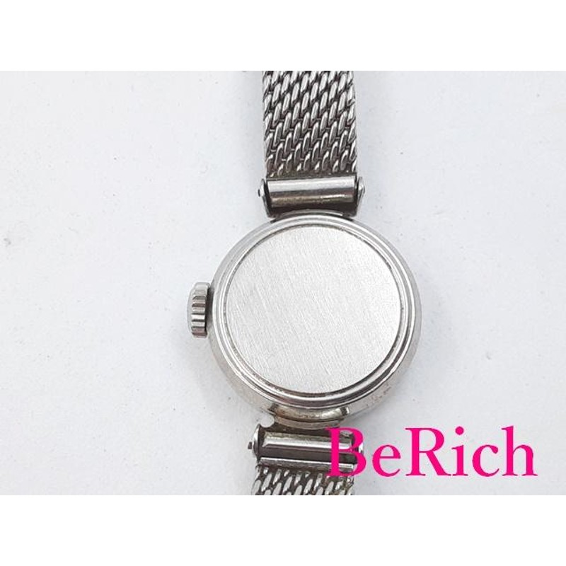 ロンジン LONGINES 手巻き レディース 腕時計 ラウンド シルバー