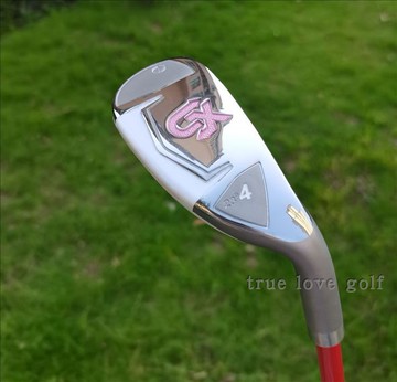 高爾夫球桿 ELORD GX 女士馬鋼面混合型鐵木桿，擊球面為鐵桿背部形狀為木桿