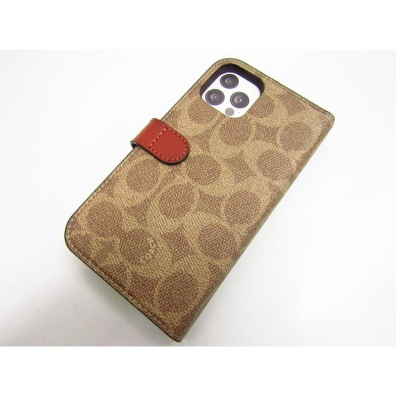 未使用 COACH コーチ Folio Case for 2020 iPhone 6.1inch Signature C