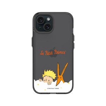 iPhone 15 Clear 酷墨灰 - Le Petit Prince 小王子 - 小王子與狐狸 - 偷偷窺視