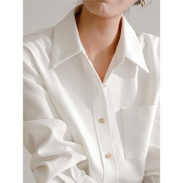 燈芯絨加厚磨毛襯衫女秋冬法式復古寬松休閑百搭疊穿上衣長袖襯衣