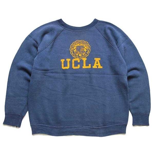 60s Collegiate Pacific UCLA フロッキープリント コットン 