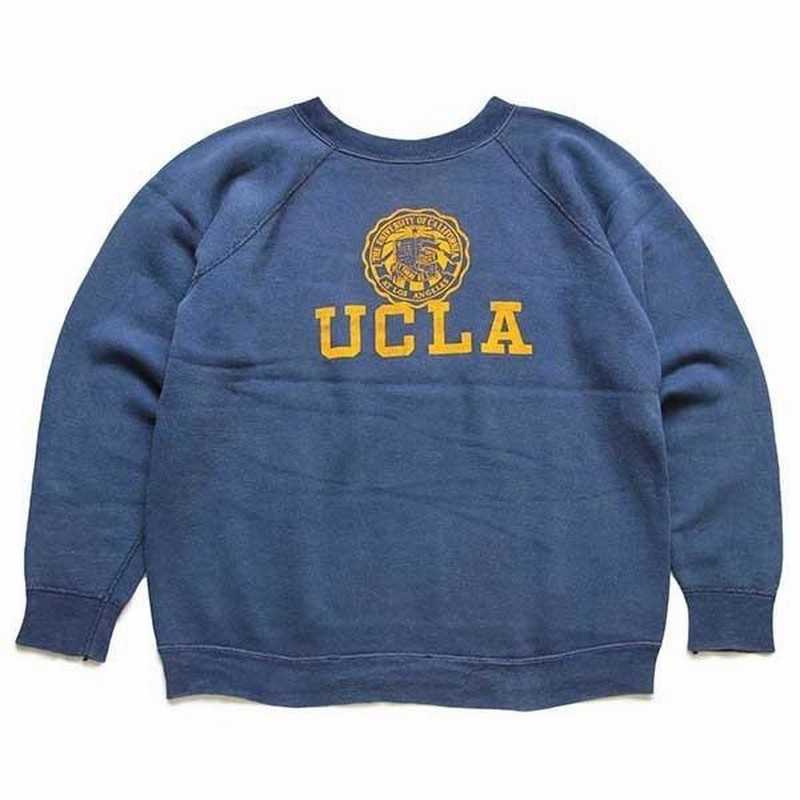 ☆60s Collegiate Pacific UCLA フロッキープリント コットン ...