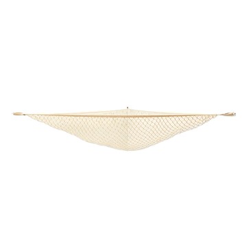 3 sprouts 可愛玩具吊床 收納毛絨玩具 承重量2.27KG  117 x 117 x 178cm  1個  米色