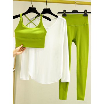 美背瑜伽服套裝高級感女春季2025新款專業高端運動蜜桃臀健身服夏