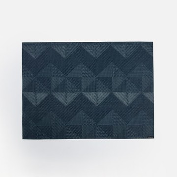 Chilewich 菱格紋餐墊36x48cm灰藍色