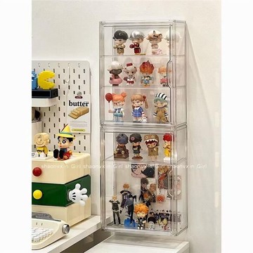 【新店熱銷】辦穀子展示盒大容量亞克力多層壁掛式收納櫃