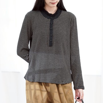 條紋長袖T恤上衣893174