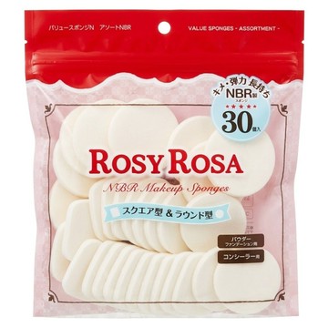 ROSY ROSA 粉餅粉撲 圓型 + 方型  #845528  1包