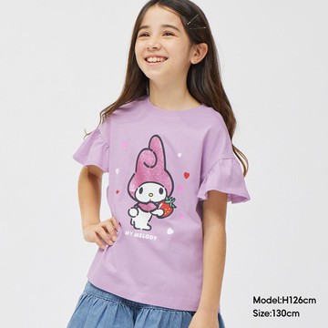 女童印花T恤(短袖)Sanrio2+X