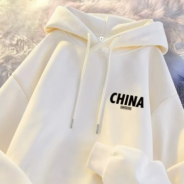 【簡約休閑】連帽衛衣女 美式復古oversize潮牌 潮流hiphop連帽男生女生衣服 帽t 大學t 長袖上衣 1334