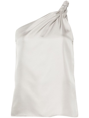 Loulou Studio - Adiran asymmetrical silk top - women - Silk - M - Grey