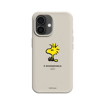 iPhone 16 SolidX 貝殼灰 - 史努比 Snoopy - 經典-Woodstock胡士托