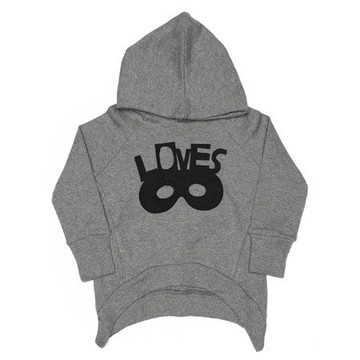 2015春夏 Beau loves 灰色Love Mask 連帽上衣