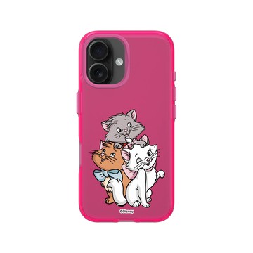 iPhone 16 Clear 粉漾桃 - 迪士尼-經典系列 Disney Classics - 貓兒歷險記 - 三隻小貓